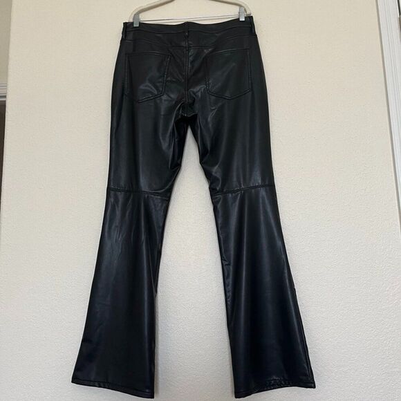 NWT Banana Republic  low rise bootcut Leather Pants Size 32/14 - Picture 2 of 15